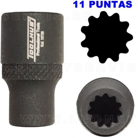 Llave de vaso especial de 1/2" para pinzas de freno, 11,5 mm