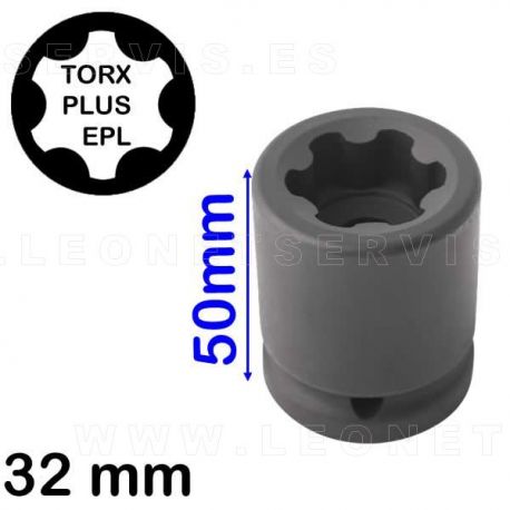 Boca corta de impacto 32 EPL TORX PLUS