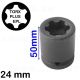 Boca corta de impacto 24 EPL TORX PLUS