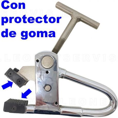 Pinza metálica para desmontadora de neumático de camión