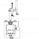 Desmontadora de neumáticos semiautomática con brazo de ayuda