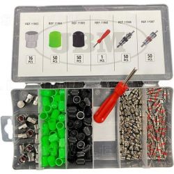 Surtido de tapones y obuses para válvulas