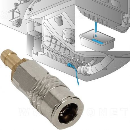 Enchufe rápido para purgar líquido de freno en Volvo