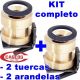 KIT completo de 2 tuercas de trabajo + 2 arandelas para  elevador Cascos de dos columnas