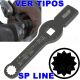 Llave de golpeo M24 TORX para aflojar tuercas de caliper