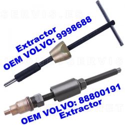 Extractor de camisa de cobre para inyector VOLVO