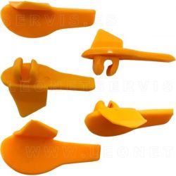 Protectores de plástico deslizante para la uña de acero de las desmontadoras