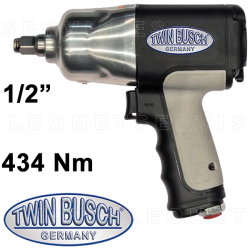Pistola de impacto neumática 1/2" 434 Nm. Ligera con solo 1,3 kilos de peso