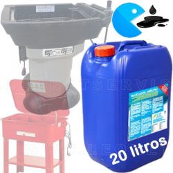 BlueLiquid® Desengrasante especial de larga duración para lavadoras de piezas. Con moléculas de destruyen la grasa. 20 litros