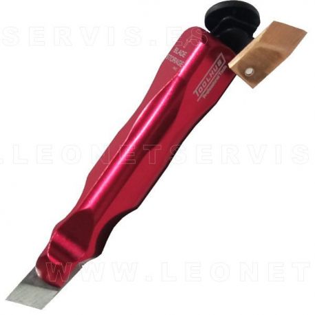 Rascador de juntas de culata con cuchilla de acero y de bronce