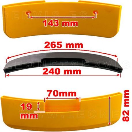 Cubierta de pala destalonadora compatible Twin Busch. 1 unidad