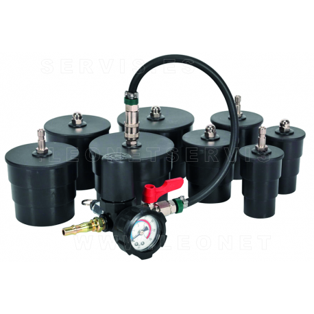 Comprobador de fugas de turbo para vehículos industriales