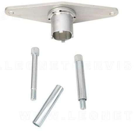 Util para bloquear la polea del cigüeñal de Land Rover 2.0 D.