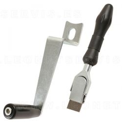 Herramienta para rectificar los rebordes de los discos de freno