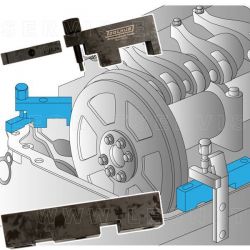 Útil para instalar la tapa de distribución en Volvo