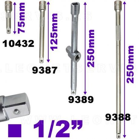 Alargaderas 1/2" acero crv (50bv30)