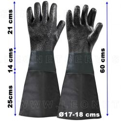 Guantes para chorreadoras (450 mm)