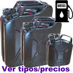 Bidón Jerrican de acero para DIesel.