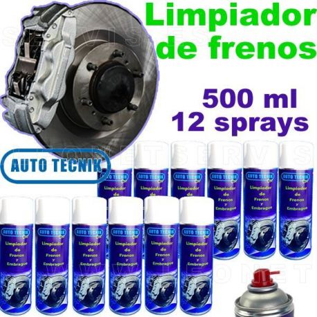 Limpiador de frenos en potente SPRAY de 500 ml