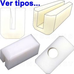 Patín deslizador de nylon para elevador de coches