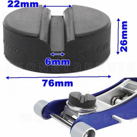 Taco de goma para gato de carretilla y otros gatos de taller mecánico