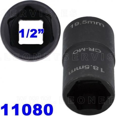 Llave de Impacto Reversible para Tuercas de Ruedas Dañadas - 1,85 mm y 19.5 mm