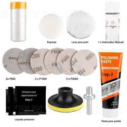Kit para pulido de faros