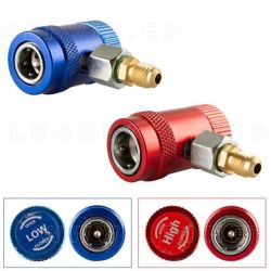 Adaptador acoplador conector rápido para gas R1234YF de aire acondicionado