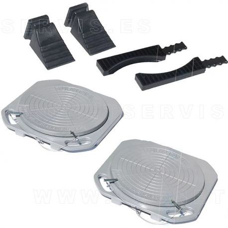 Conjunto de 2 platos de alineación de 4 toneladas/par