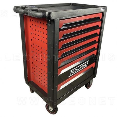 Carro de herramientas profesional con 7 cajones y 216 herramientas