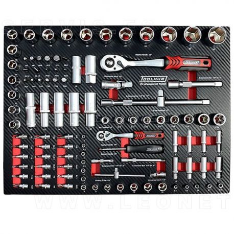 Módulo de herramientas con fondo de goma espuma