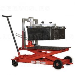 Grúa universal para mover y colocar baterías de camión