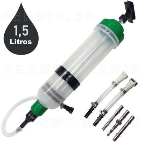 Jeringa multiuso de 1,5 litros para todo tipo de líquidos del taller