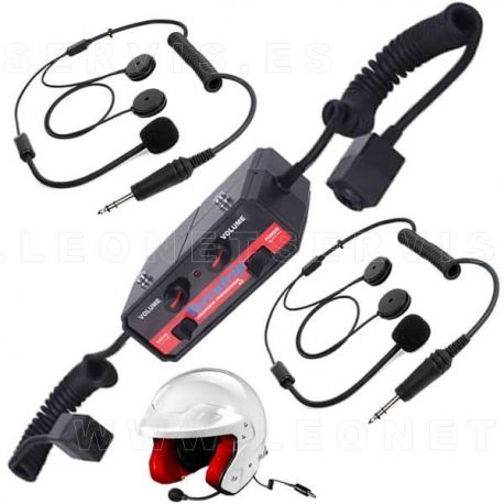 Intercomunicador terra profesional. Kit para 2 cascos jet + 1 centralita + reducción de ruidos Terratrip	