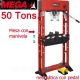 Prensa Mega 50 toneladas con cabezal deslizante y bomba hidráulica independiente