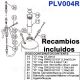 Kit de juntas de recambio para pulverizadores