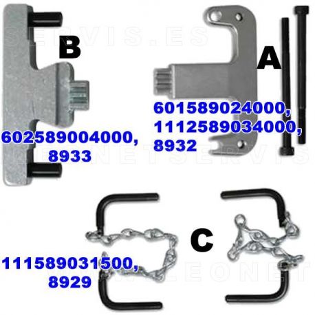 Conjunto reglaje Chrysler/Jeep/Mercedes - 2.1D,2.2D,2.7D,/3.2D CDi/CRD con cadena