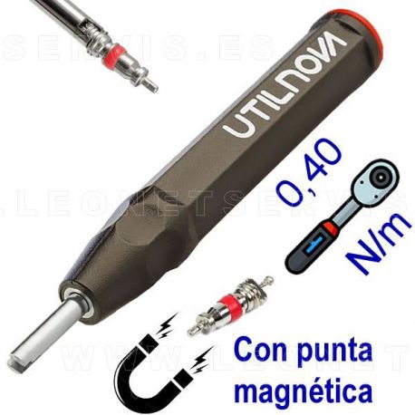 Valve core screw driver 2" stem length with torque