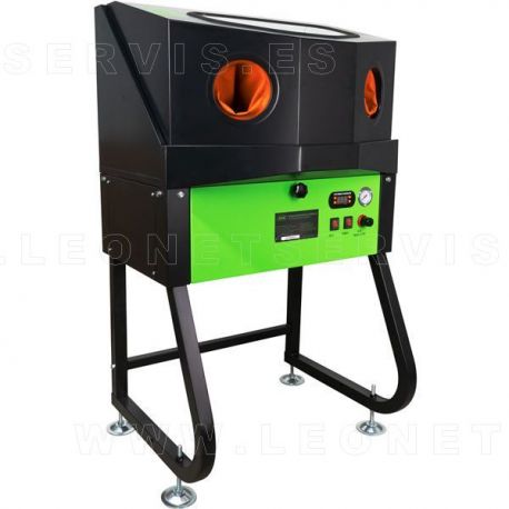 Cabina de lavado de piezas por presión de aire y temperatura para el desengrasante