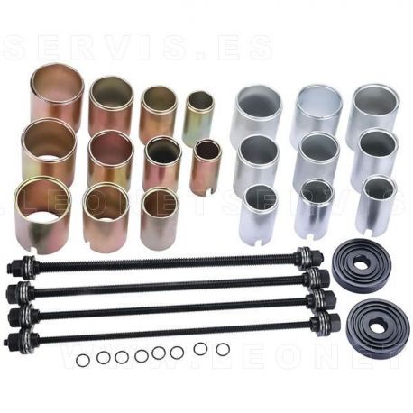 Juego universal para instalar y extraer silentblocks, rodamientos y retenes