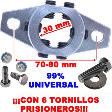 Acople UNIVERSAL en acero para uña de nylon