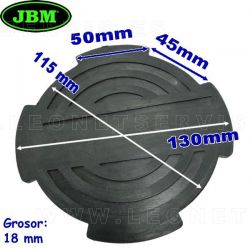 Taco de goma para gato de carretilla JBM