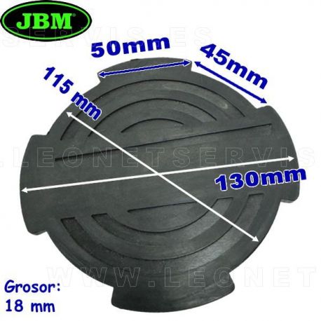 Taco de goma para gato de carretilla JBM