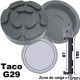G29 Taco de goma de 100 mm para elevadores Ravagioli, Sirio, Space y otros...