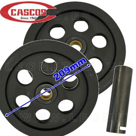 Polea de garganta doble