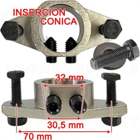 Acople adaptador CONICO para la uña de nylon universal y universal premium