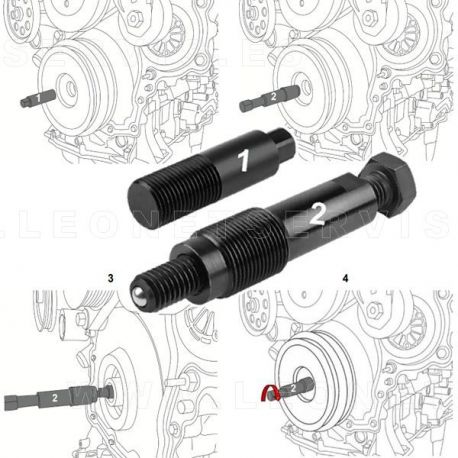 Herramienta de Extracción de Polea de Cigüeñal para Ford 2.0L EcoBlue