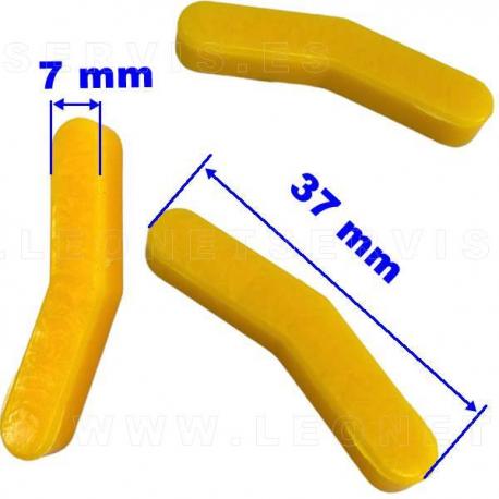 Juego de 5 protectores de plástico para no rayar las llantas con la uña de acero