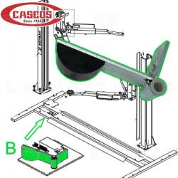 Taco medialuna patín de la cadena