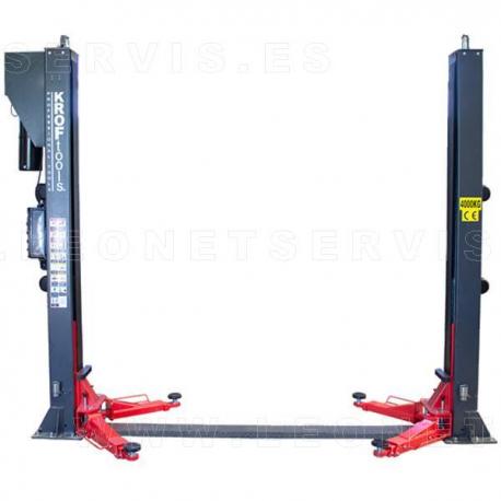 Elevador profesional de 4,2 tons. con desbloqueo manual de seguridad.